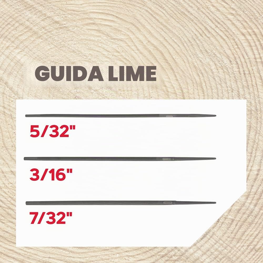 Oregon Kit di Affilatura Universale per Motosega - Include Lime Tonde da 5/32" (4 millimetri), 3/16" (4,8 mm) e 7/32" (5,5 mm), Lima Piatta, Impugnatura, Guida per l'Affilatura e Astuccio