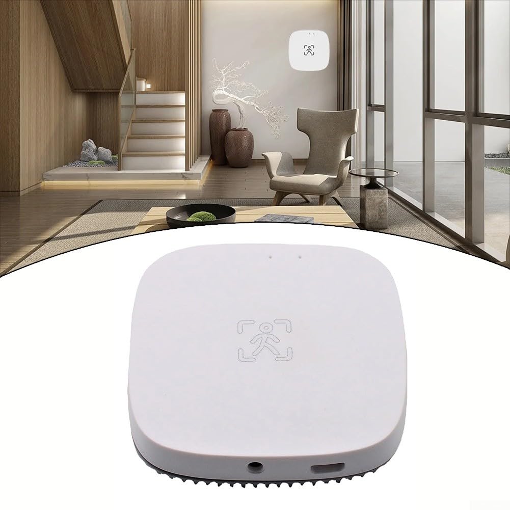 Sensor de presencia humana, DC 80-250 V para Tuya Sensor de detección de movimiento inteligente para ZigBee/WiFi, detector de micromovimiento, alarmas para hoteles, garajes, edificios (WiFi)