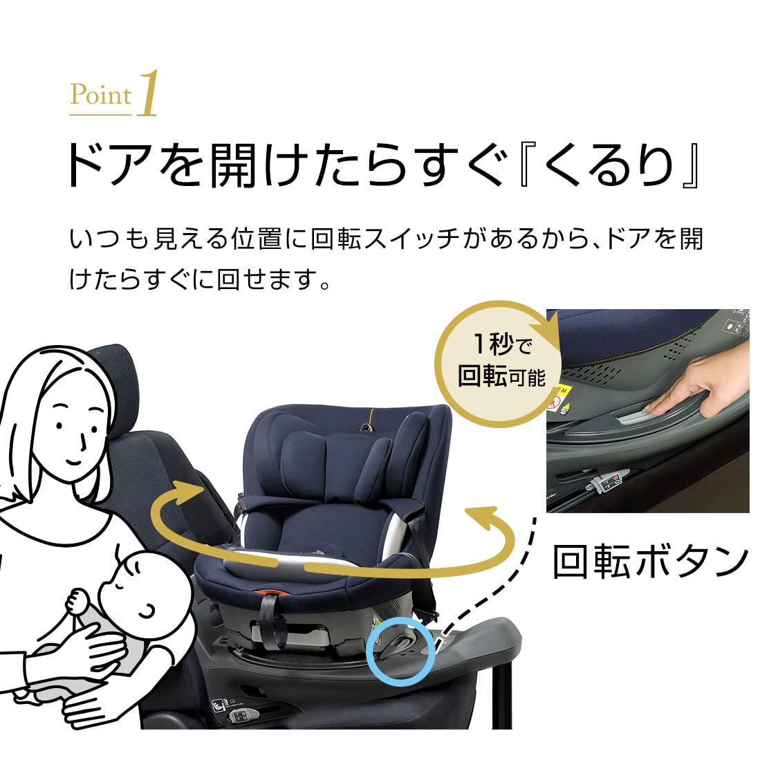 【ぽむさま専用】リーマン La COEUR I-Size チャイルドシー Amazon.co.jp: LEAMAN(リーマン) ISOFIX固定 新生児対応