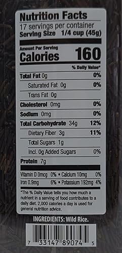 Miniatura 2 de Minnesota Wild Rice por Four Brothers - Arroz cultivado de 28 onzas, sin colesterol, crudo, sin colesterol, 1 libra y 12 onzas, arroz tradicional