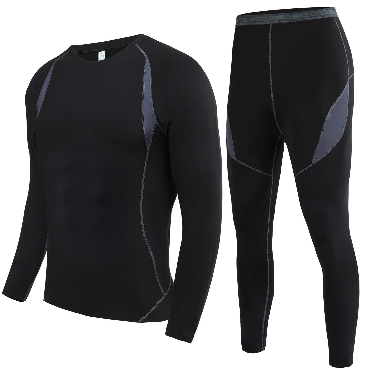 HAINES Intimo Termico Uomo Traspirante Tuta Termica Invernale per Sci Palestra Ciclismo Corsa, Gr.S-2XL