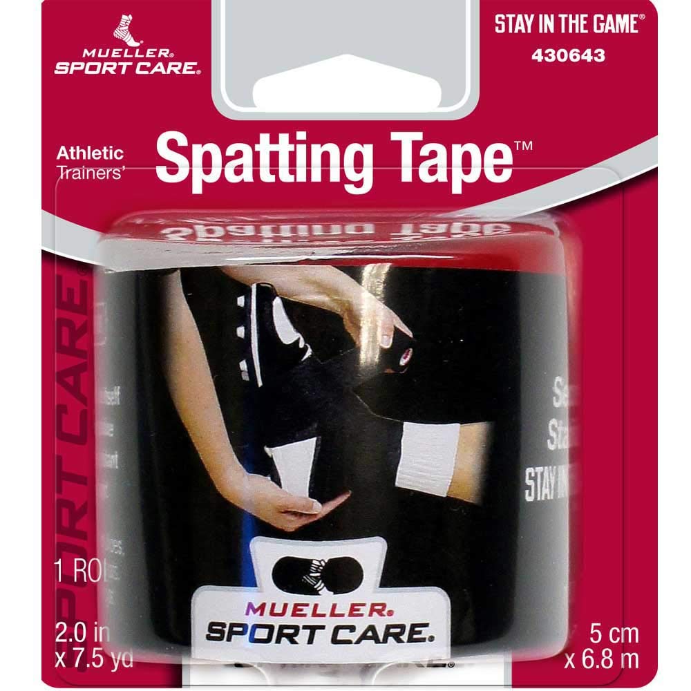 Amazon.co.jp Mueller 430643 Spatting Tape, Black, 2" x 7.5 yd, 12/cs DIY, Tools & Garden