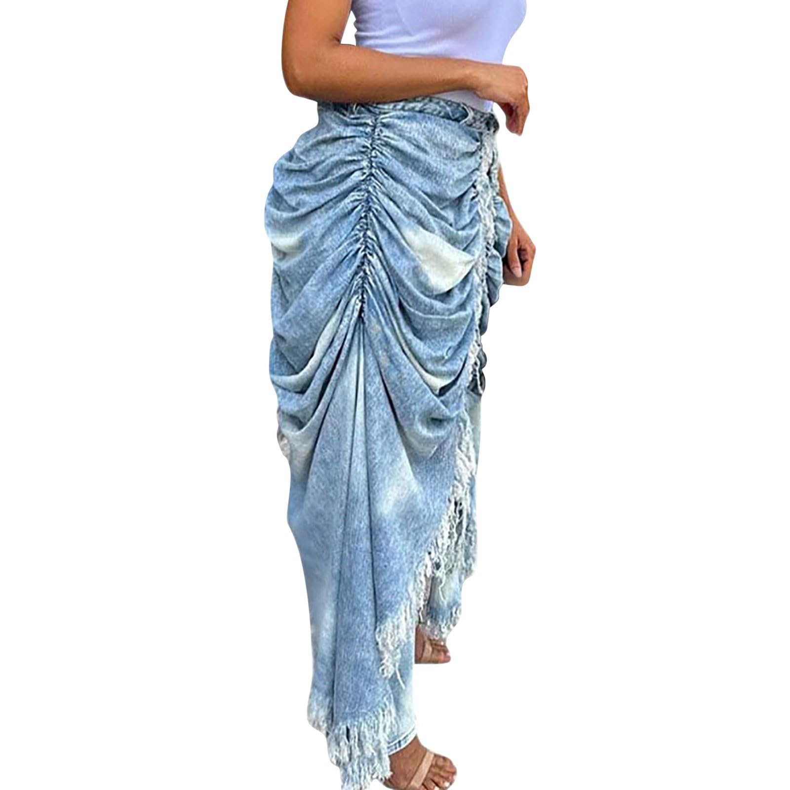 Pantalon en jean stretch moderne pour femme, taille haute, droit