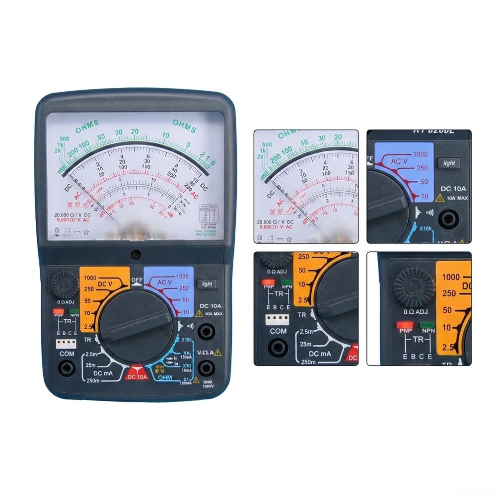 Pointer Multimeter with Light for Low Visibility