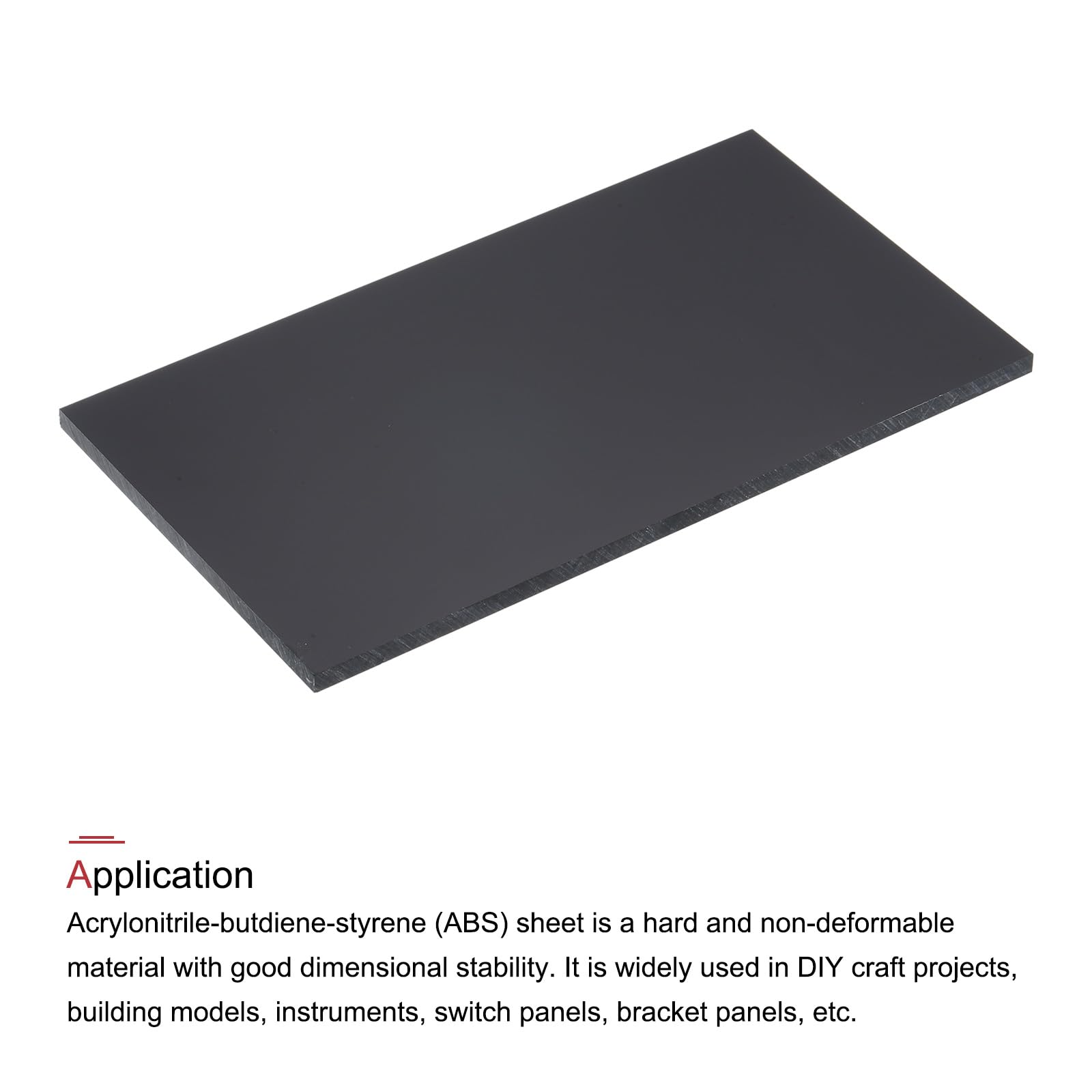 ABS Plastic Sheets for DIY & Models - Black -3