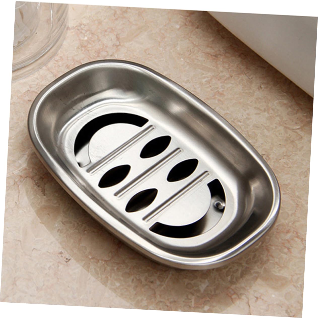 Cabilock 3 Jaboneras Elegantes de Doble Capa de Acero Inoxidable para Baño Y Cocina.