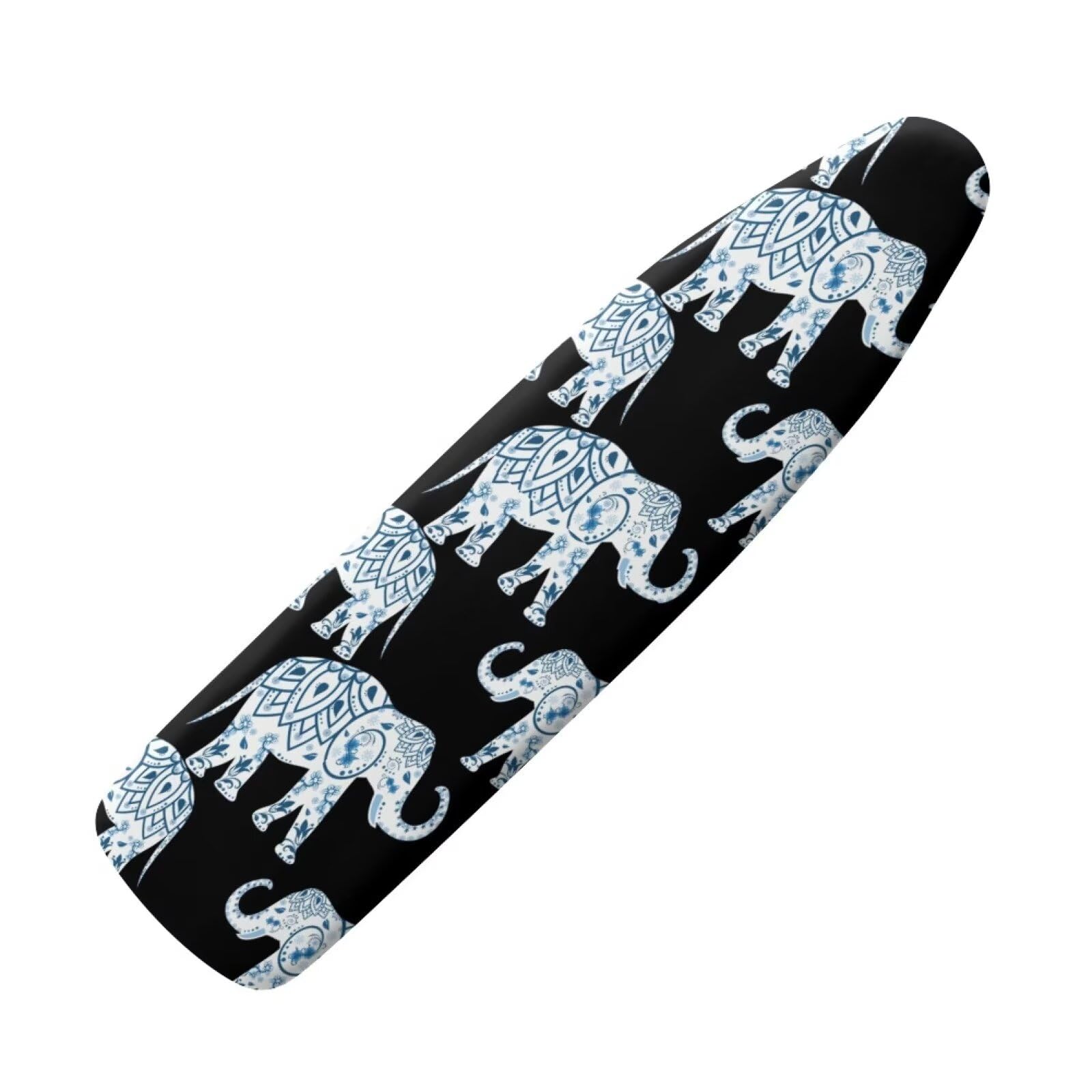 NETILGEN Ironing Board Covers Replacement Cover Elasticated Iron Board Cover Scorch Resistant Home Decoration M for Dimensions 115-122 x 36-40 cm, Mandala Elephant — image 1