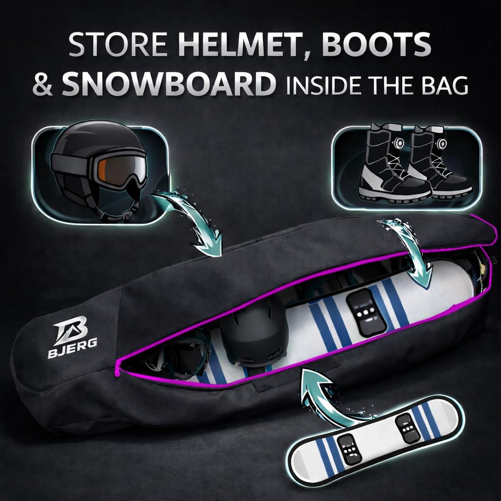 Bjerg - Borsa da snowboard per snowboard, per snowboard, made in Europe