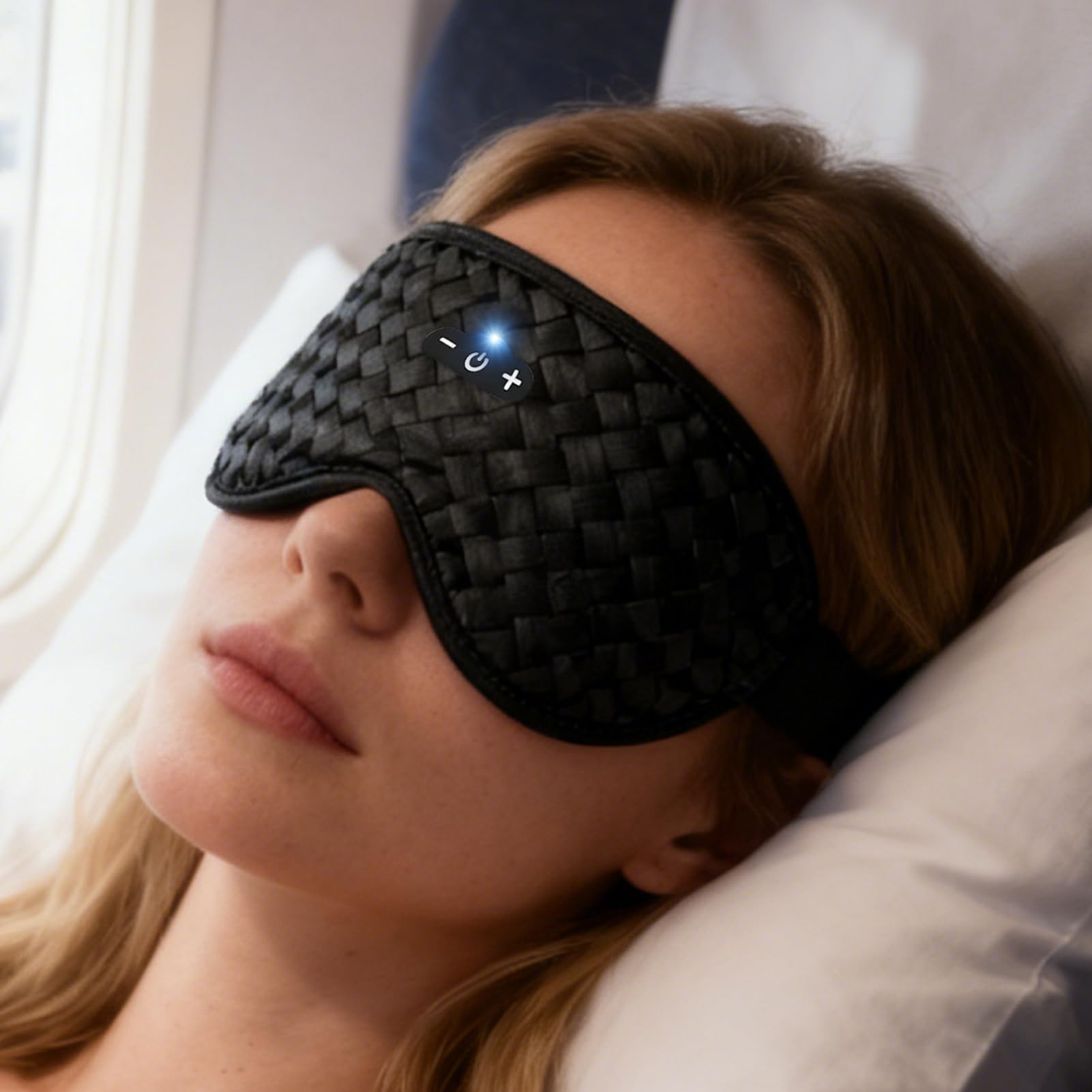 Antifaz para dormir 3D, diadema de malla transpirable con hebilla ajustable