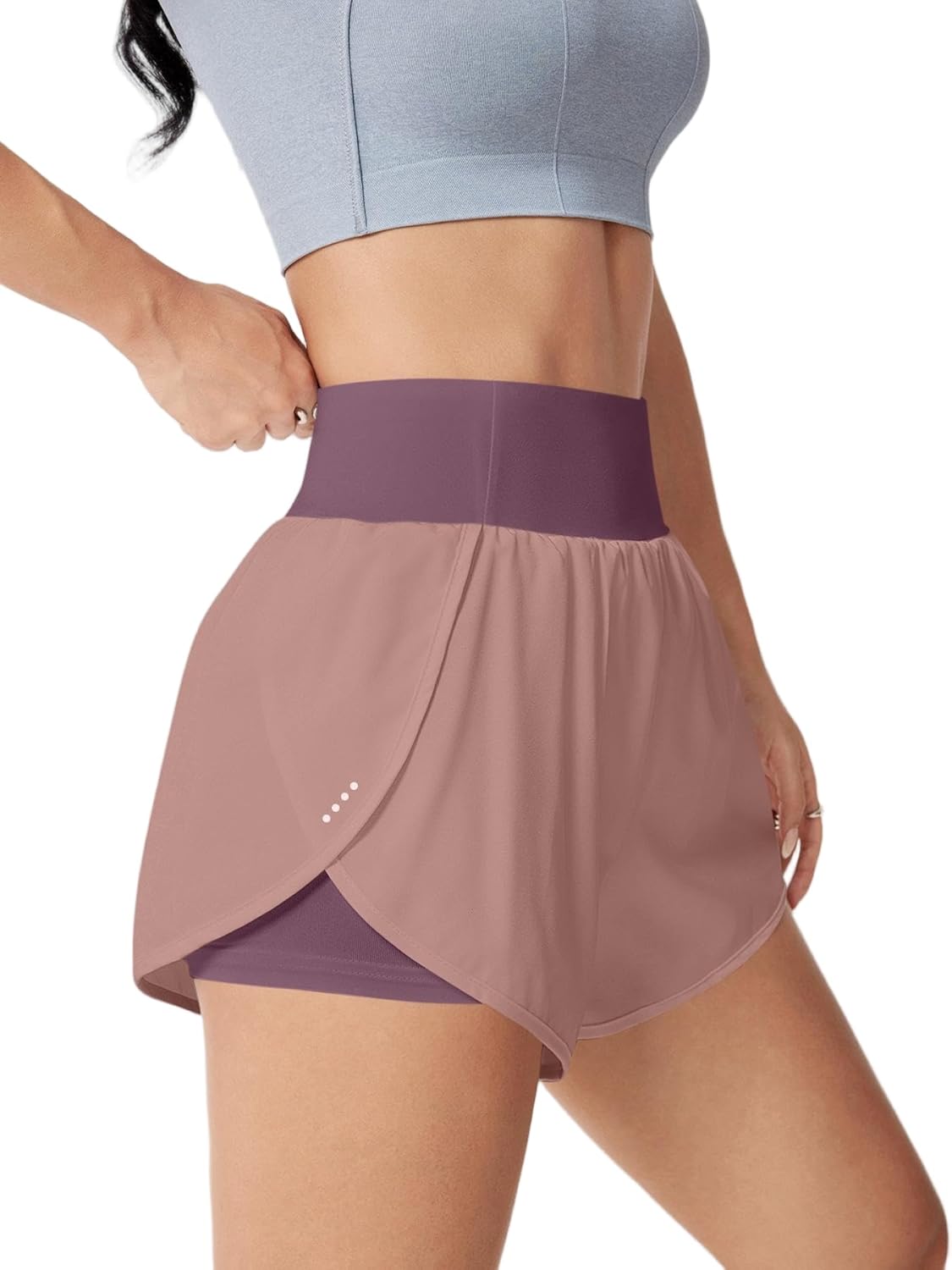 Women's Athletic Running Shorts High Waisted with Pockets, Women 3" Workout Dolphin Gym Yoga Beach Shorts - Image 7