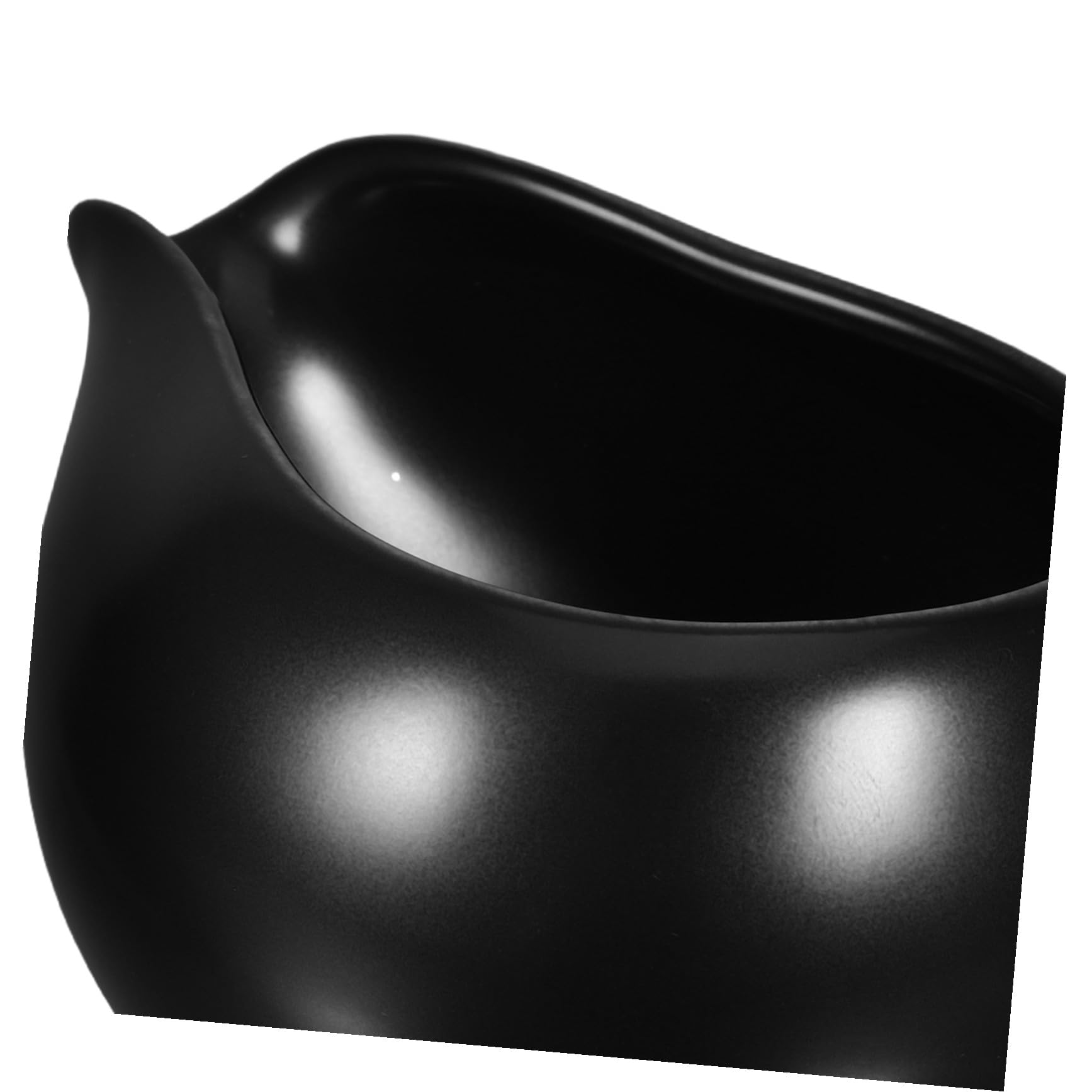Brocca Latte in Ceramica Nera, Set 3 Pezzi per Servizio