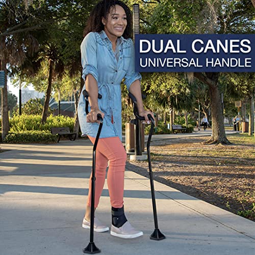 Strongarm Comfort Cane + Self Standing Lightweight Adjustable Walking Cane + Stabilizes Wrist & Provides Extra Support & Stability + Ergonomic Forearm Grip + Canes For Men & Women + Fsa/Hsa Eligible #TOP5
