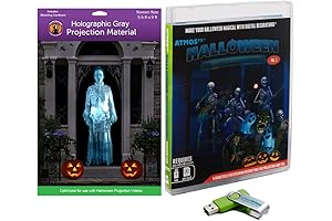 AtmosFX® Halloween Hollusion Digital Decoration Kit with Holographic Projection Screen