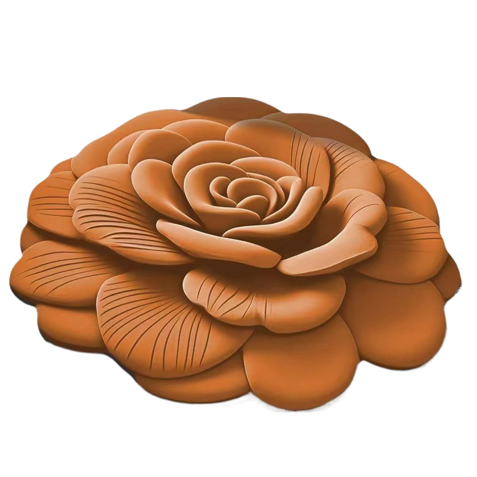 Alfombra De Baño Antideslizante De Felpa Suave Estampado Floral 3D | Felpudo Reutilizable para Entrada Pasillos Puertas