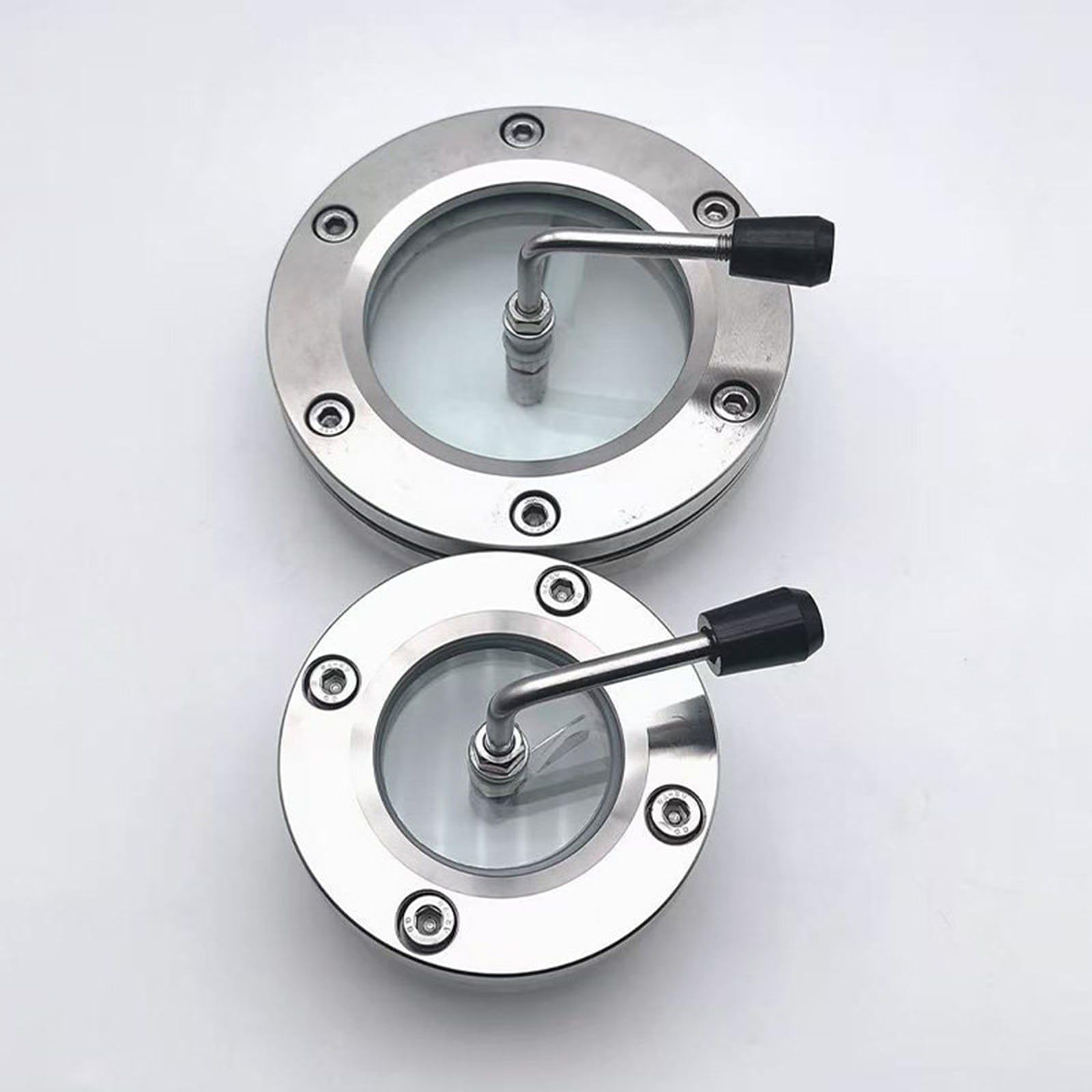 Cristal de vista de acero inoxidable 304 con limpiaparabrisas, ventana visual con brida para tanque y reactor, diámetro exterior de 95-310 mm, velocidad de observación y estados de trabajo
