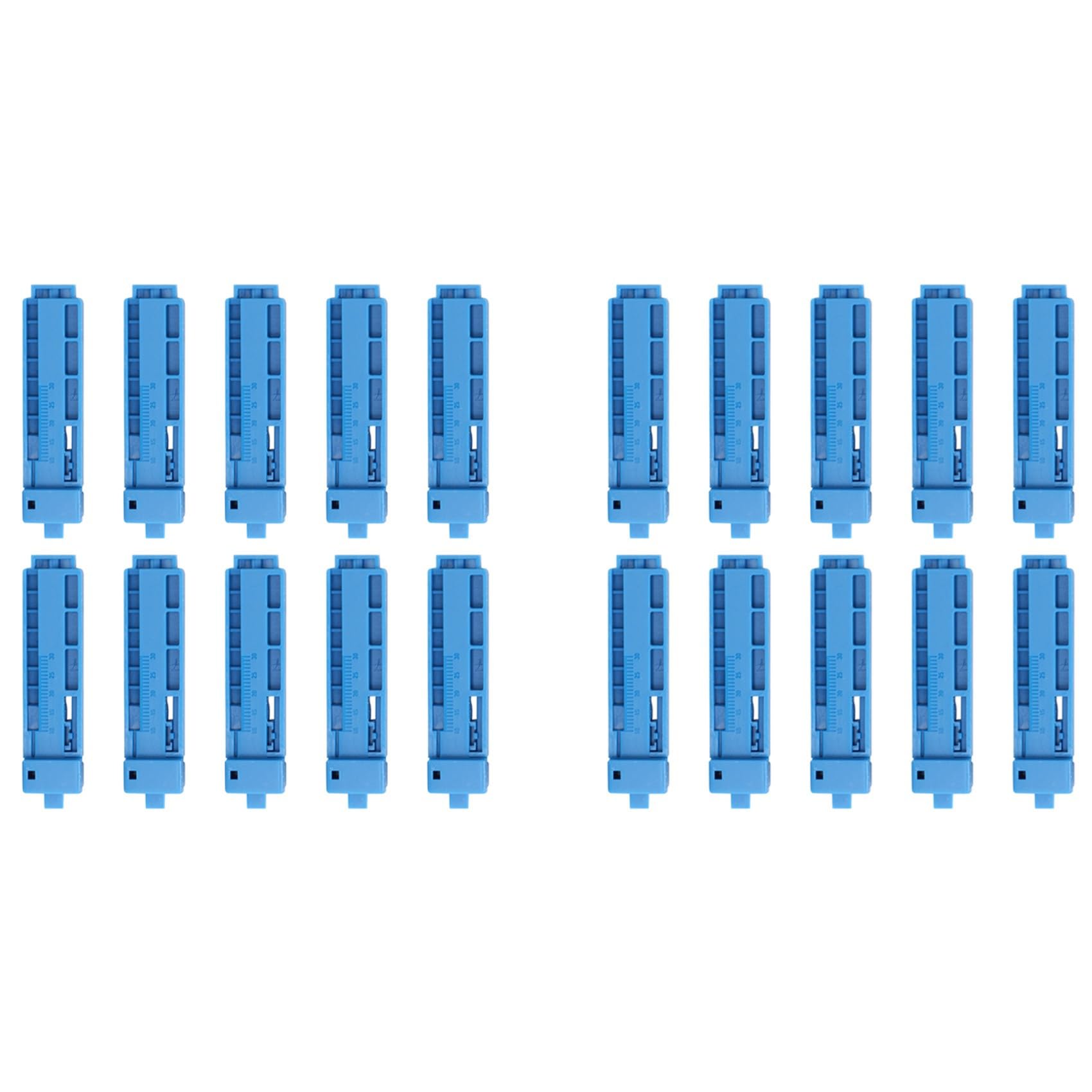Jnchdghwa Blue 20Pcs 2 In 1 Economical Fixed Length Guiding Rail Fiber Optic Cable Stripper Optical Fiber Cutting Guide Rail Ftth Tool