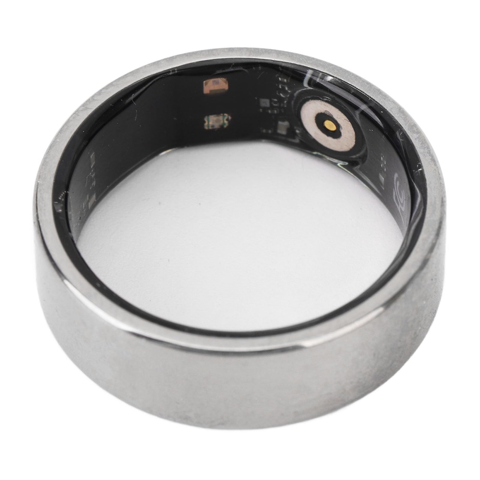 Fdit Moniteur Annulaire Intelligent élégant en Acier Inoxydable pour Le Suivi de la santé, Conception Légère et, adapté à Toutes Les Tailles de Doigts, Idéal pour Les