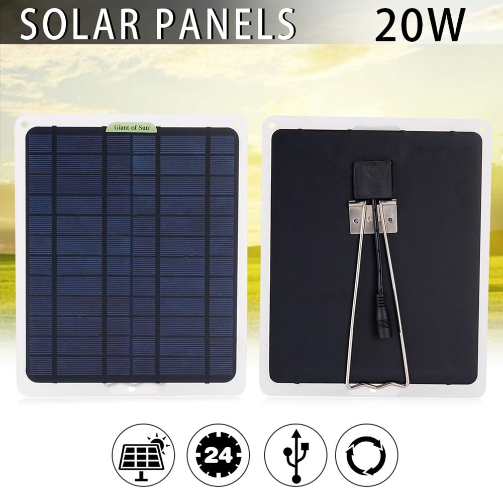 Pannello Solare 18W Per Auto - Caricabatterie Con USB Per Veicoli 12V - Foto 11