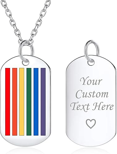 Amazon Chicsilver 名入れ 刻印 ネックレス Lgbt プレート レディース 誕生日 プレゼント オリジナル ペンダント シルバー925 アクセサリー ネックレス ペンダント 通販 Amazon Chicsilver 名入れ 刻印 ネックレス Lgbt プレート レディース 誕生日 プレゼント オリジナル ペンダント シルバー925 アクセサリー ネックレス ペンダント 通販