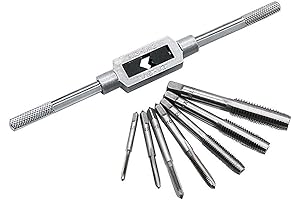 Juego de machos de roscar métricos de 8 piezas