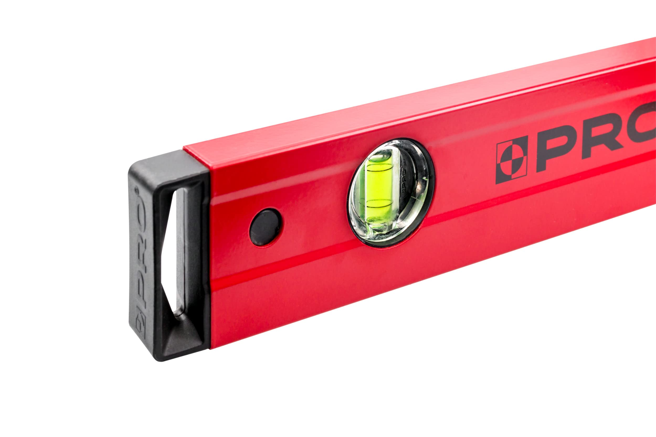 PRO800 Niveau À Bulle 150cm avec Profil Ergonomique - ERS+ (Easy Reading System) - Précision de 0,5 mm/m - Niveau a Bulle précis avec embouts Antichocs - Couleur Rouge