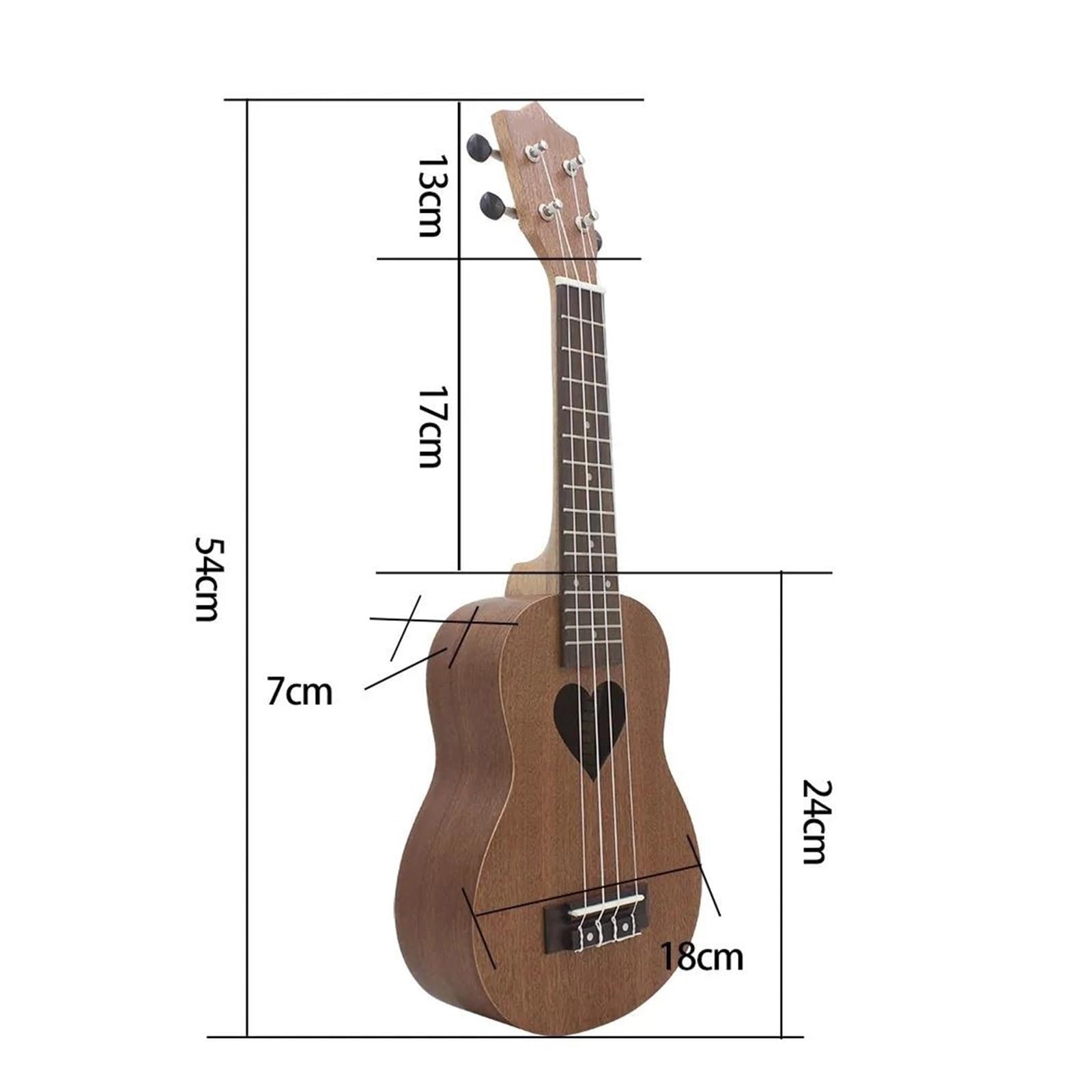 Ukulele Professionale A 4 Corde Da 21 Pollici Progettato Professionalmente Include Custodia Morbida E Accessori Ukulele