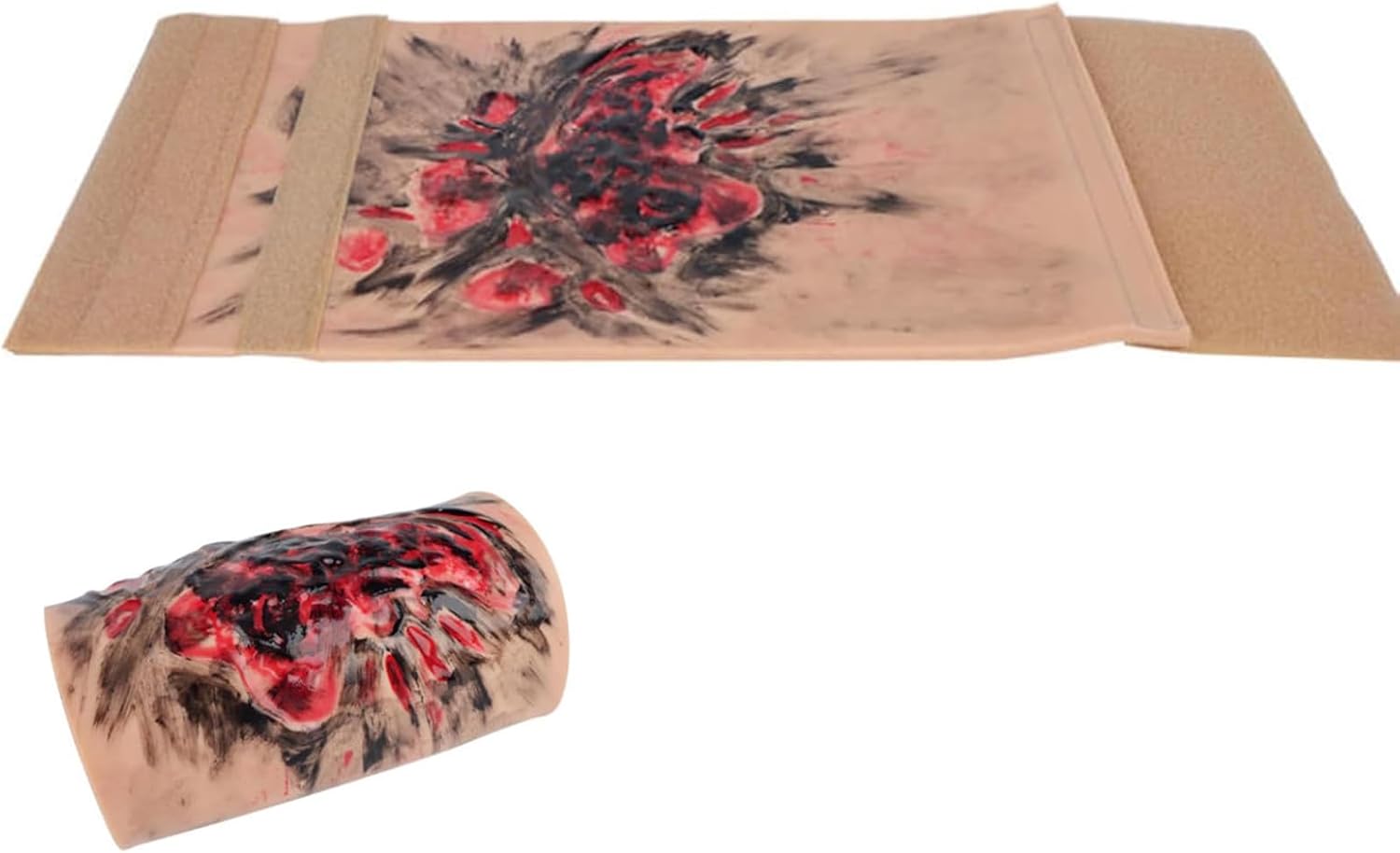 Burn Wound Care Model, Simulated Burn Wound Model, Burn Wound Packing Trainer Wearable Design and Adhesive Buckle, Reinforcing Muscle Memory, for School Teaching, Hospital Wound Care Training