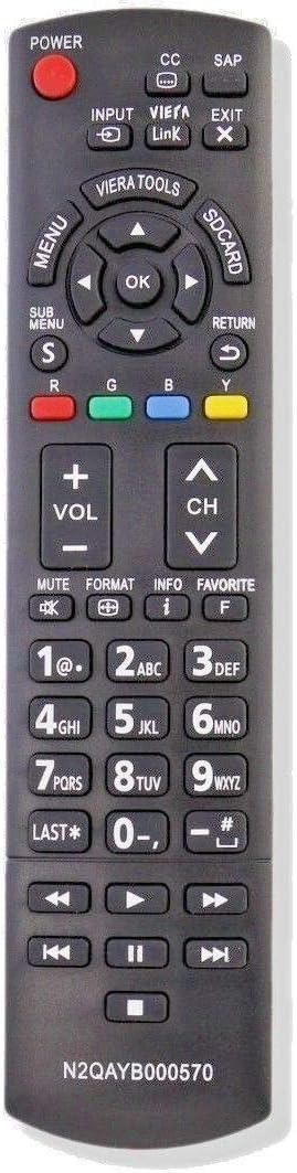 N2QAYB000570 Remote Control Replace for Panasonic TV TC-L3232C TC-L32C3 TCL32C3S