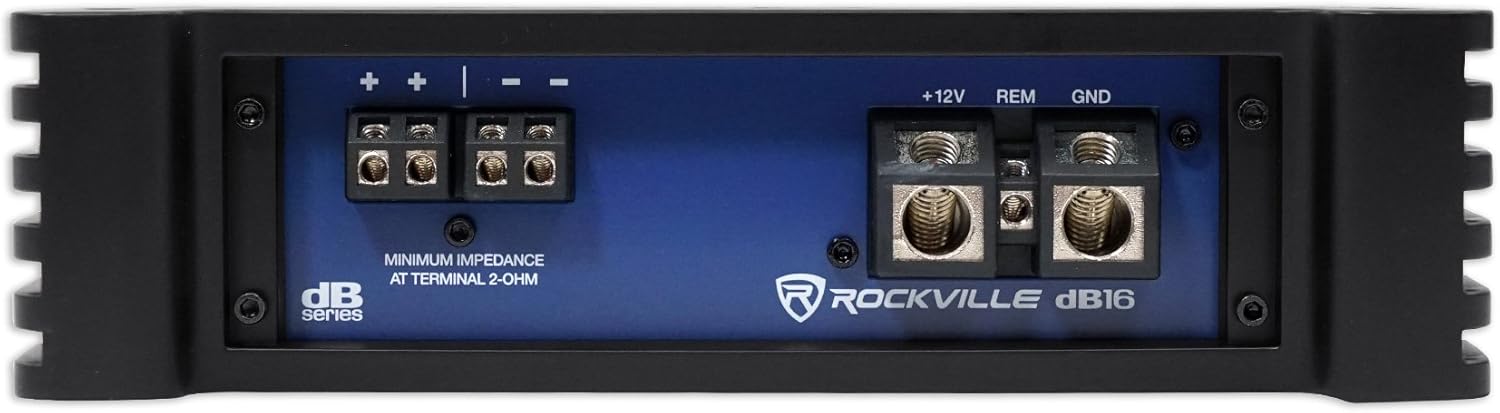 Discount 70% Rockville dB16 8000 Watt Peak/2000w RMS Mono 2 Ohm Amplifier Car Audio Amp
