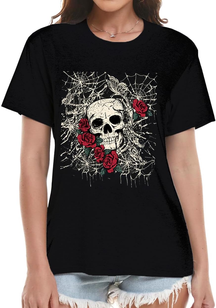 Vintage Band Shirt for Women Retro Rock and Roll Graphic Tee Country Music Concert T Shirt Casual Short Sleeve Tops - Image 2