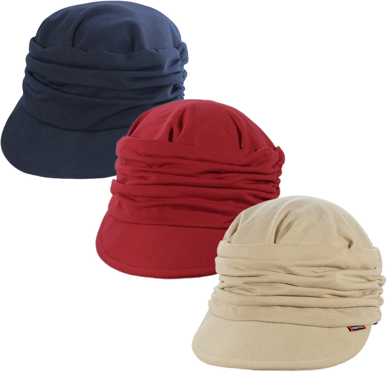 ColorSun Women Newsboy Soft Cotton Cabbie Cap Beret Hats Baseball Cap Painter Visor Hats