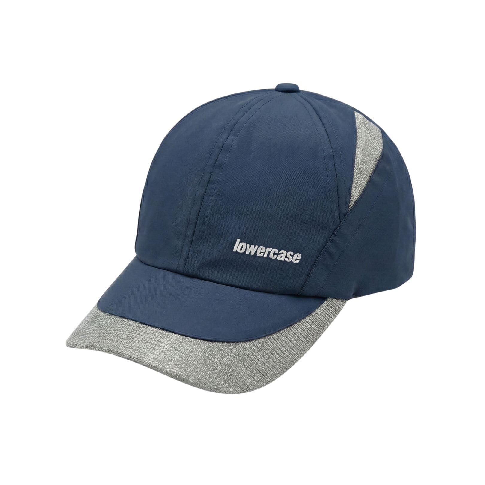 lowercase Caps Men, Summer Hat, Unisex Mens Branded with Adjustable Strap,All Sports Cricket, Gym, Sports for Men with Airholes Navy Blue-picture-12