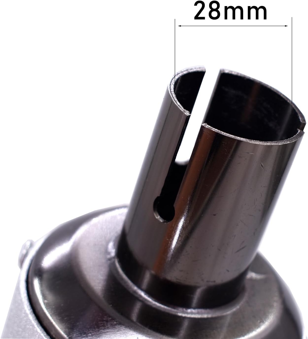 28mm Exhaust Pipe Muffler, Motorcycle Silencer Muffler Compatible with 125cc 110cc 50cc 90cc Pit Dirt Bike ATV Mini Bike Quad 4 Wheeler Go Kart (Silver)