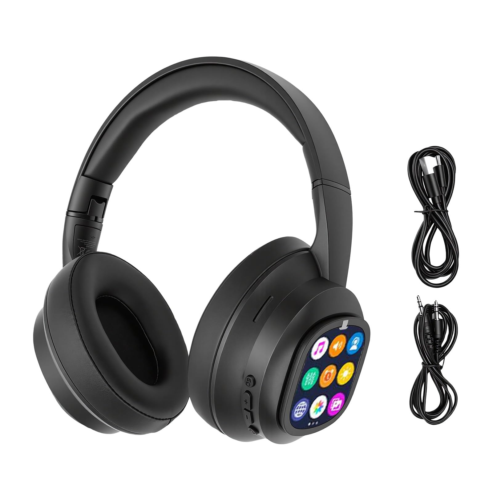 Cuffie per Traduzione Bluetooth con Cancellazione del Rumore, Comode da Indossare per i Viaggiatori Pendolari, con Schermo Rimovibile per Regolazioni Facili, Stereo HiFi Bluetooth 6.0 Wireless