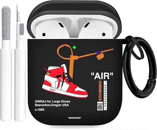 Gedicht Funda para Airpods de 1 generación para zapatos deportivos aéreos funda protectora de TPU suave resistente para Apple Airpod de 2 generación
