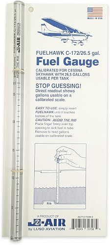 Luso Aviation Fuelhawk Aircraft Fuel Gauge, Cessna 172-26.5 Gallon