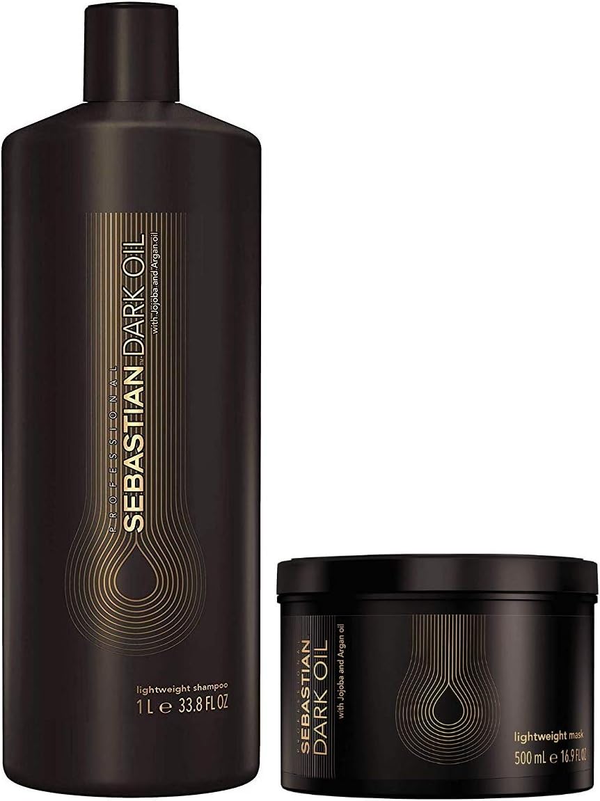 Sebastian Dark Oil Shampoo 1000 ml + Mask 500 ml