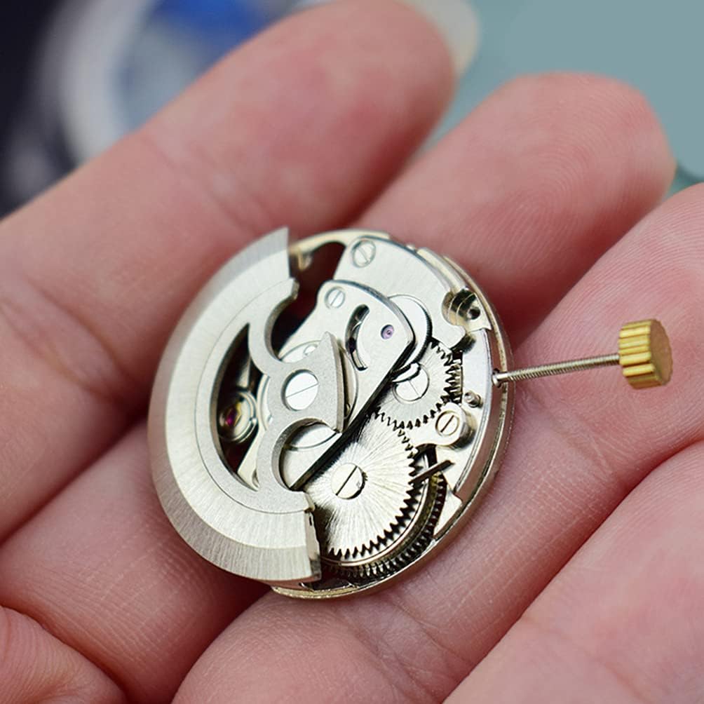 Hemobllo Watch Movement Automatic Mechanical Movement Replacement Part Men Japanese Quartz Movement Skeleton Watch Accessories for Men Women