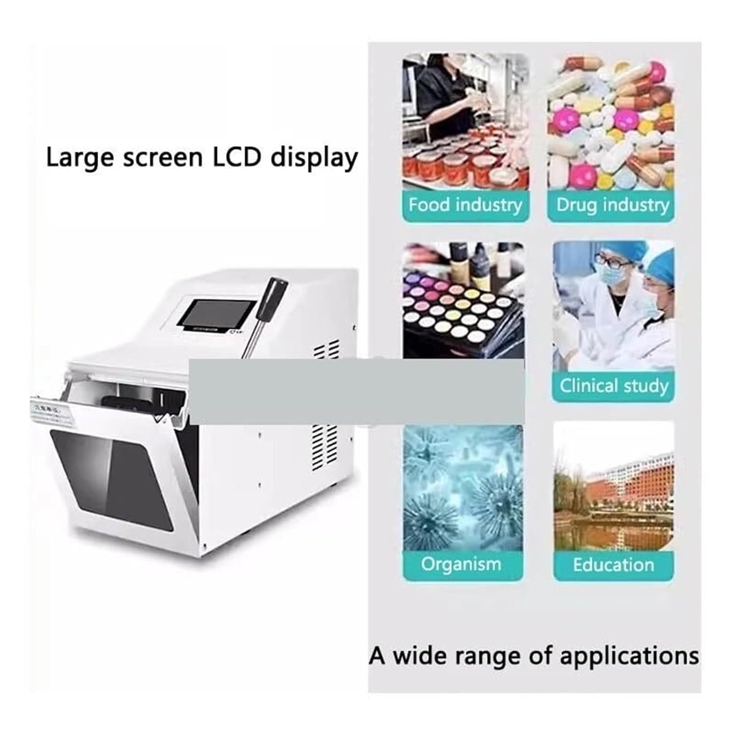 Homogenizing Machine, Ultrasonic Homogenizer Adjustable Laboratory Automatic Mixer 200W