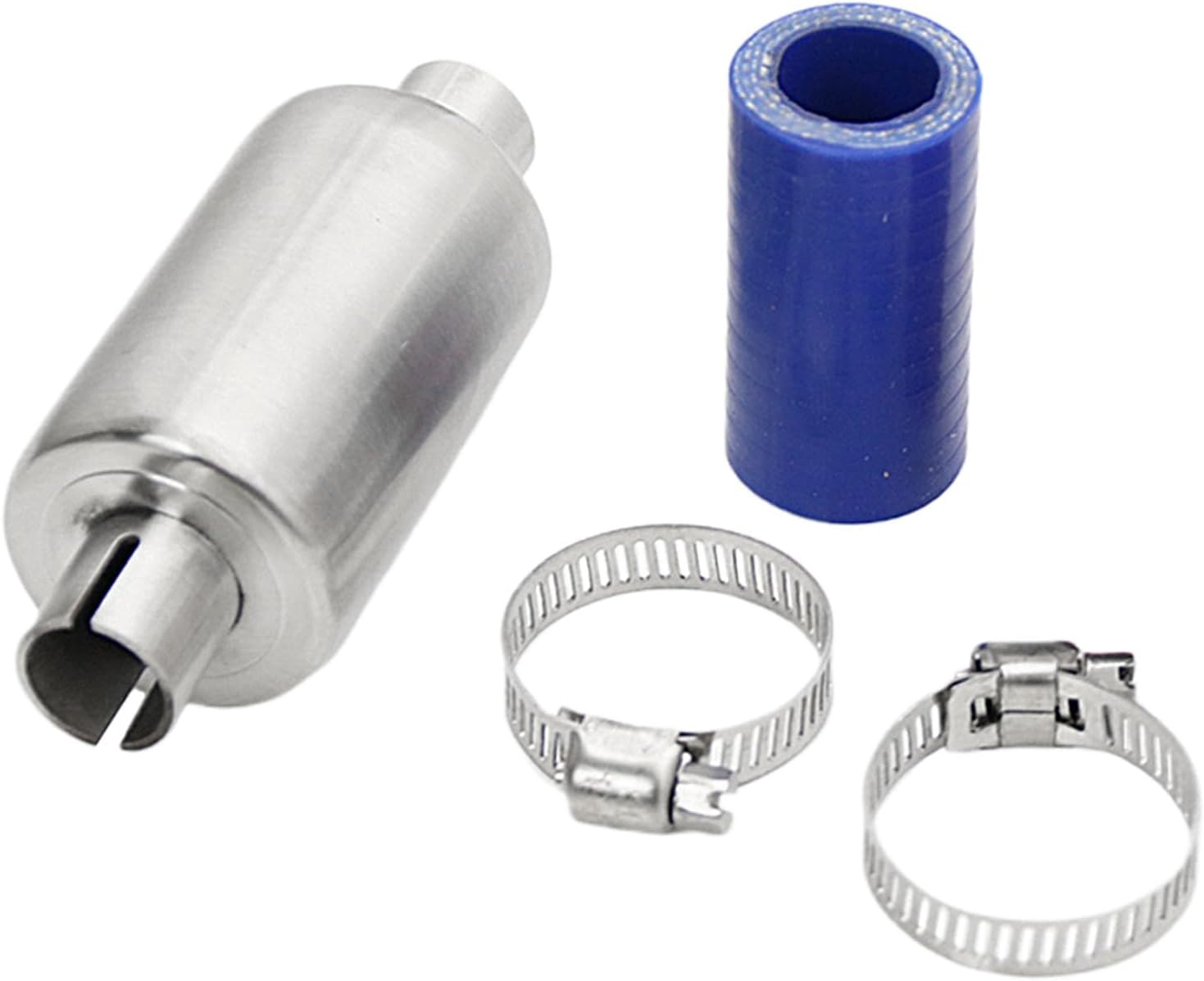 FLMLF Rc Car Silencer Muffler Pipe Kit for 1/5 HPI ROFUN ROVAN KM Baja 5B 5T 5SC Losi 5ive-t T MCD DBXL FS Buggy Rc Boat Parts (Blue)