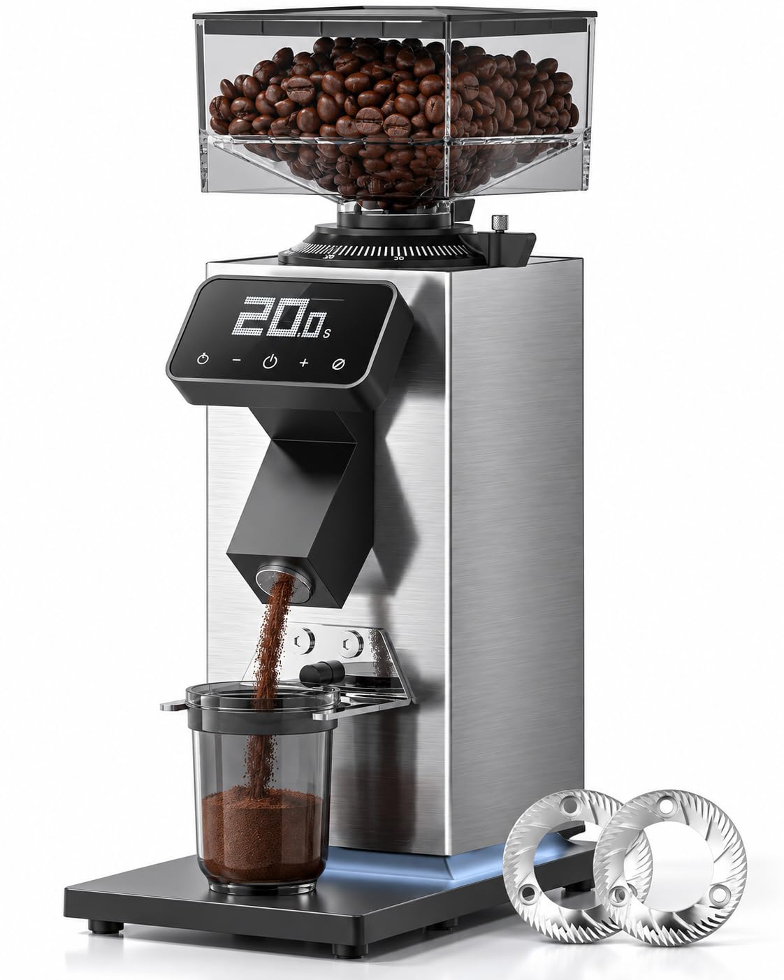 Photo 1 of AMZCHEF 64mm Flat Burr Coffee Grinder