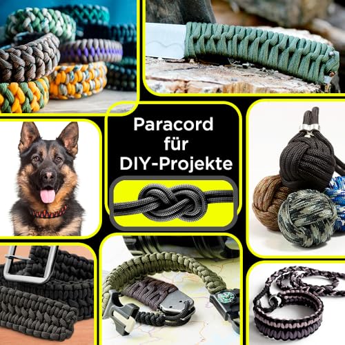 Paracord Seil 550 Typ 3 Camping & Survival Kordel Nylon Schnur 4mm – Ansicht 4