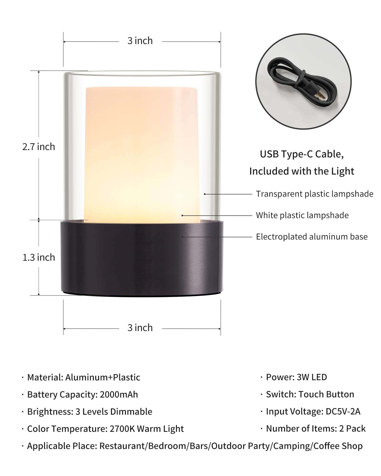 IDEE(イデー) ACT MOBILE LAMP W545 IDEE(イデー) ACT MOBILE LAMP W545 VICFUN LED Desk Lamp, 5