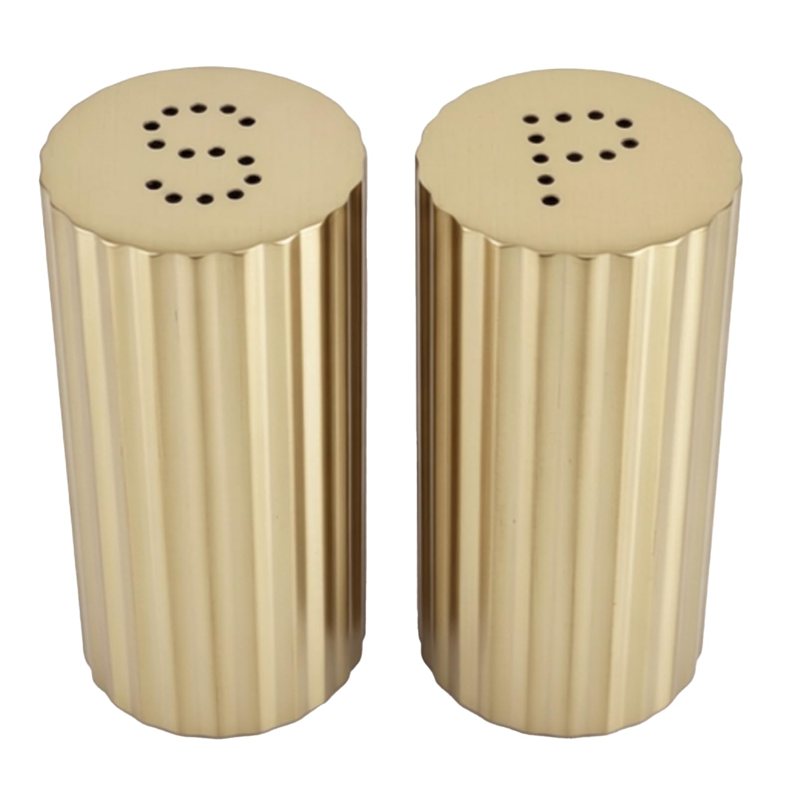 Salières et poivrières dorées, pots à épices inox pour sel poivre et sucre de cuisine