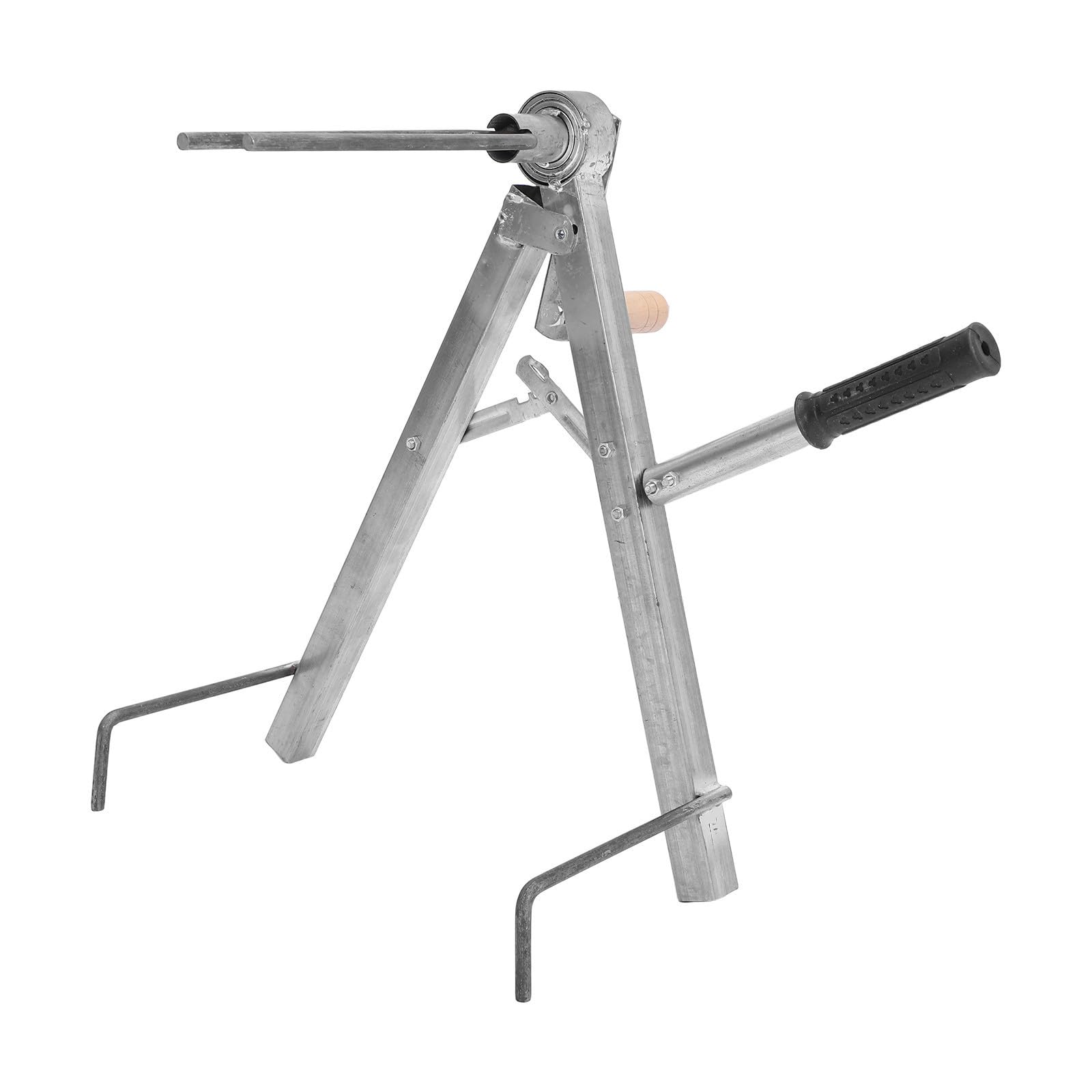 Enrollador de Manguera Plegable de Hierro para 100 Metros, Plata