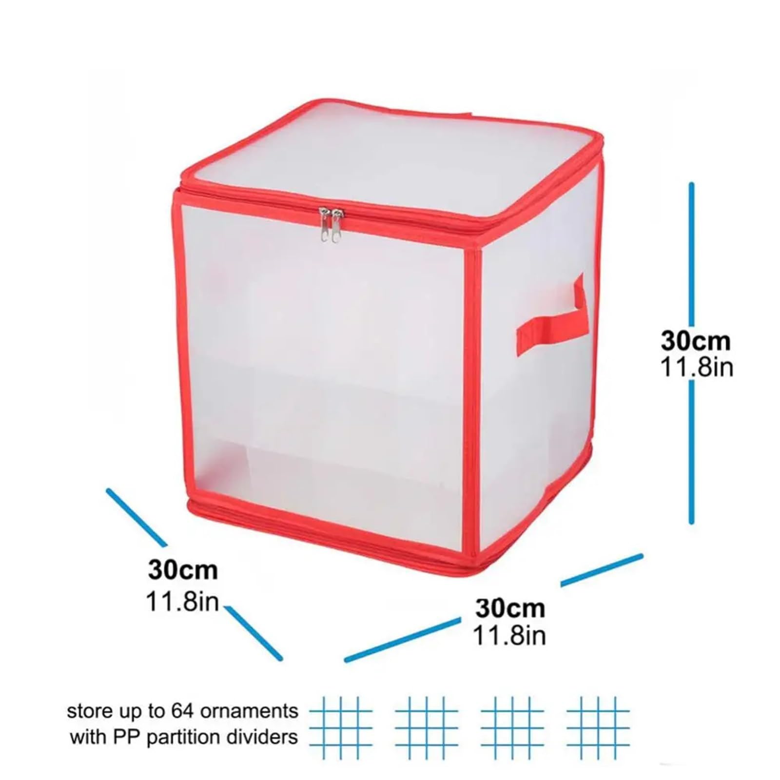 Organizer FüR Weihnachtsschmuck Weihnachts-Aufbewahrungsbox, Aufbewahrungsorganisation, Weihnachtsbaumschmuck, Organizer, Weihnachtskugel-Dekoration, Kugel-Aufbewahrungsteiler FüR Weihnachten(White)