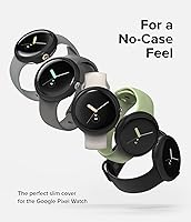 Vista 8 de Ringke Onyx - Funda compatible con Google Pixel 7 [negra] + funda delgada compatible con Google Pixel Watch [transparente + negro]