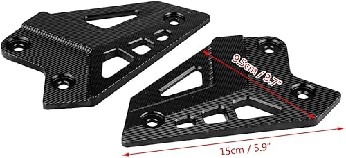 Miniatura 4 de Reposapiés Pie Peg Protector Talón Protector para Kawasaki Z900 2017-(negro)