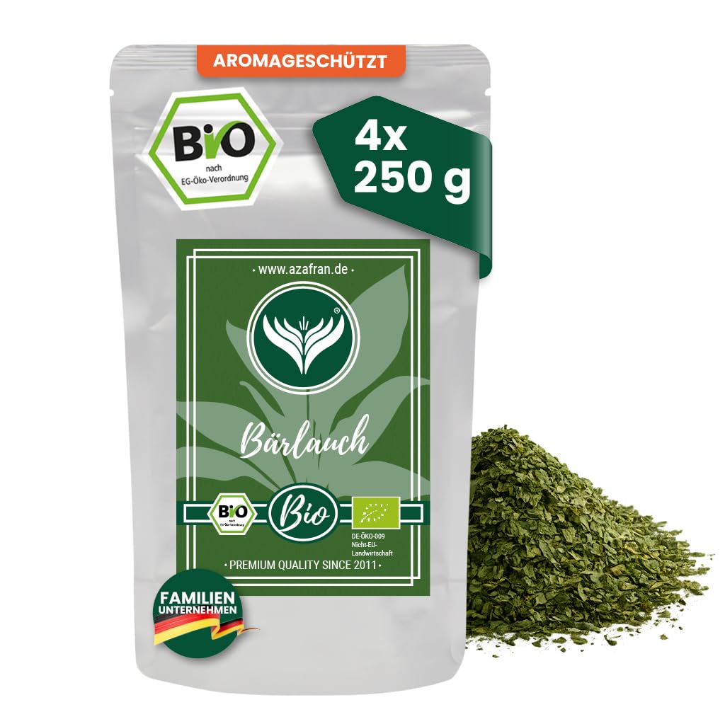 BIO Bärlauch getrocknet und geschnitten, Waldknoblauch (Allium Ursinum) Gewürz 1kg