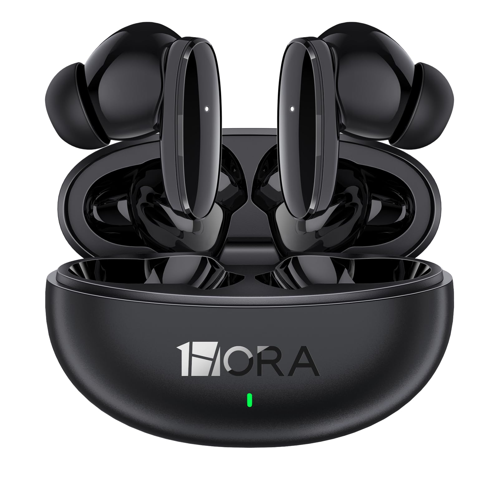 Imagen del producto: 1 Hora Audífonos Inalámbricos Bluetooth 6.0 con Estuche de Carga | Micrófono integrado, conexión Bluetooth 6.0, carga USB-C, ajuste cómodo y sonido claro para música, llamadas y uso diario